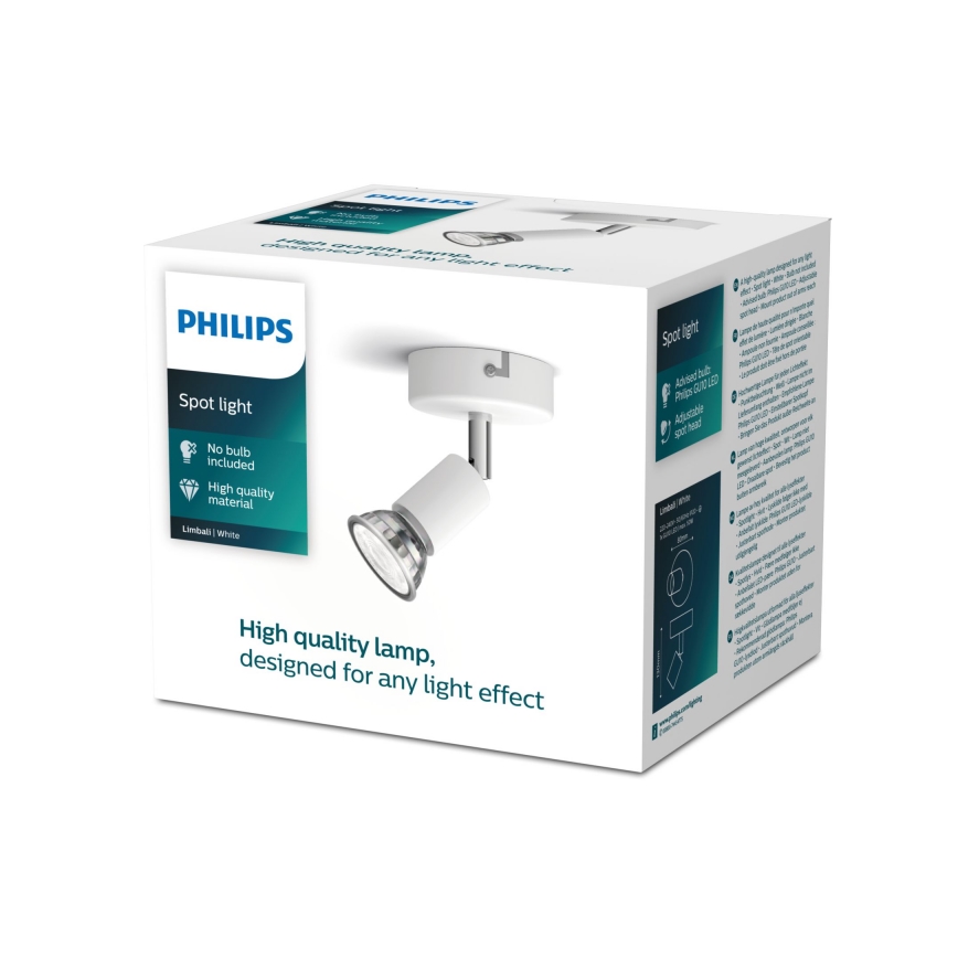 Philips - Spotlight 1xGU10/50W/230V vit