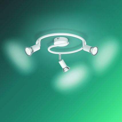 Philips - Spotlight 3xGU10/50W/230V vit