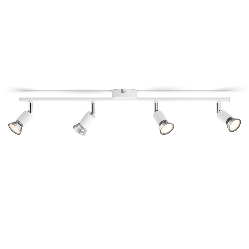 Philips - Spotlight 4xGU10/50W/230V vit