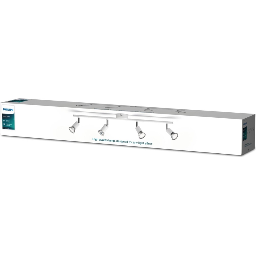 Philips - Spotlight 4xGU10/50W/230V vit