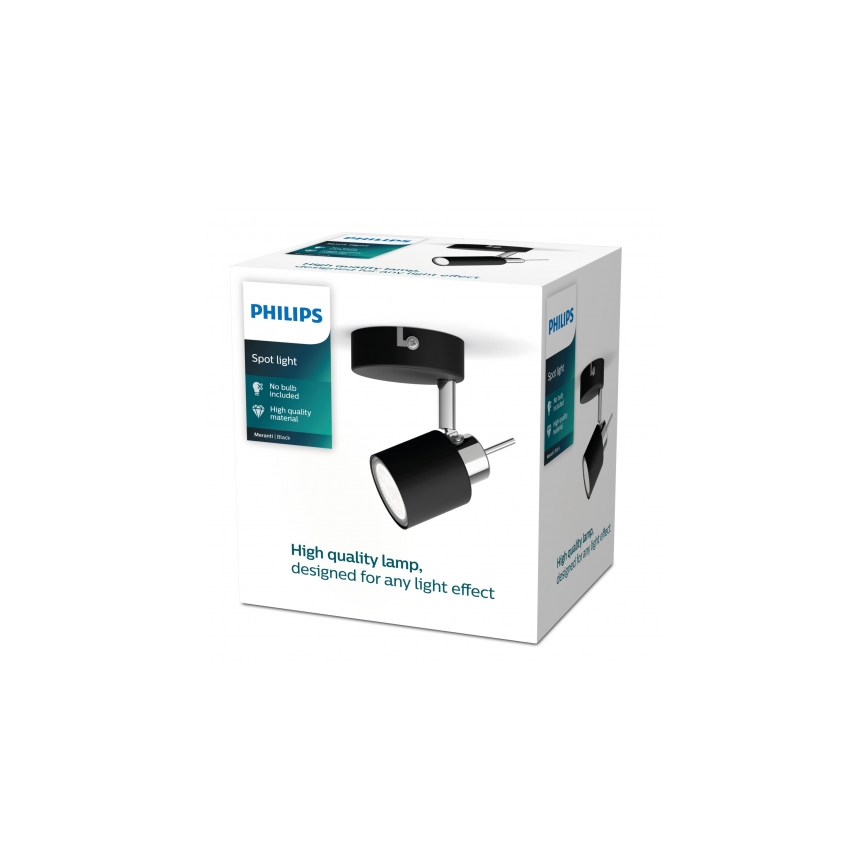 Philips - Spotlight 1xGU10/35W/230V svart