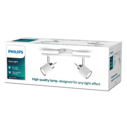 Philips - Spotlight 2xGU10/35W/230V vit