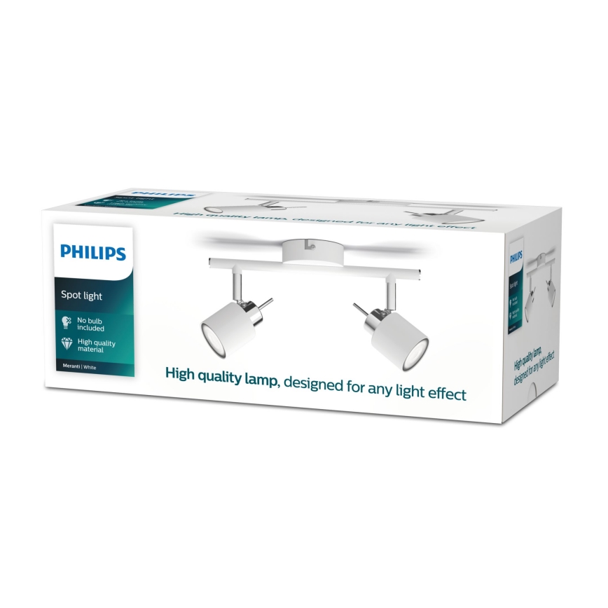 Philips - Spotlight 2xGU10/35W/230V vit