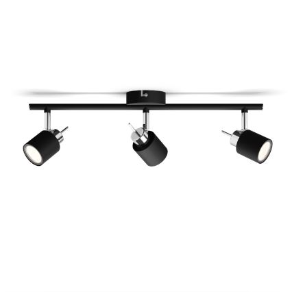 Philips - Spotlight 3xGU10/35W/230V svart