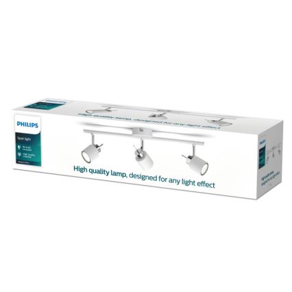 Philips - Spotlight 3xGU10/35W/230V vit