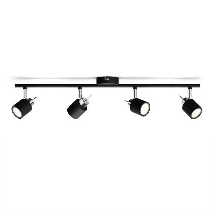 Philips - Spotlight 4xGU10/35W/230V svart
