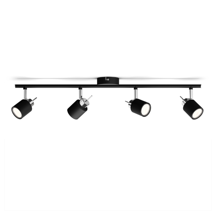 Philips - Spotlight 4xGU10/35W/230V svart