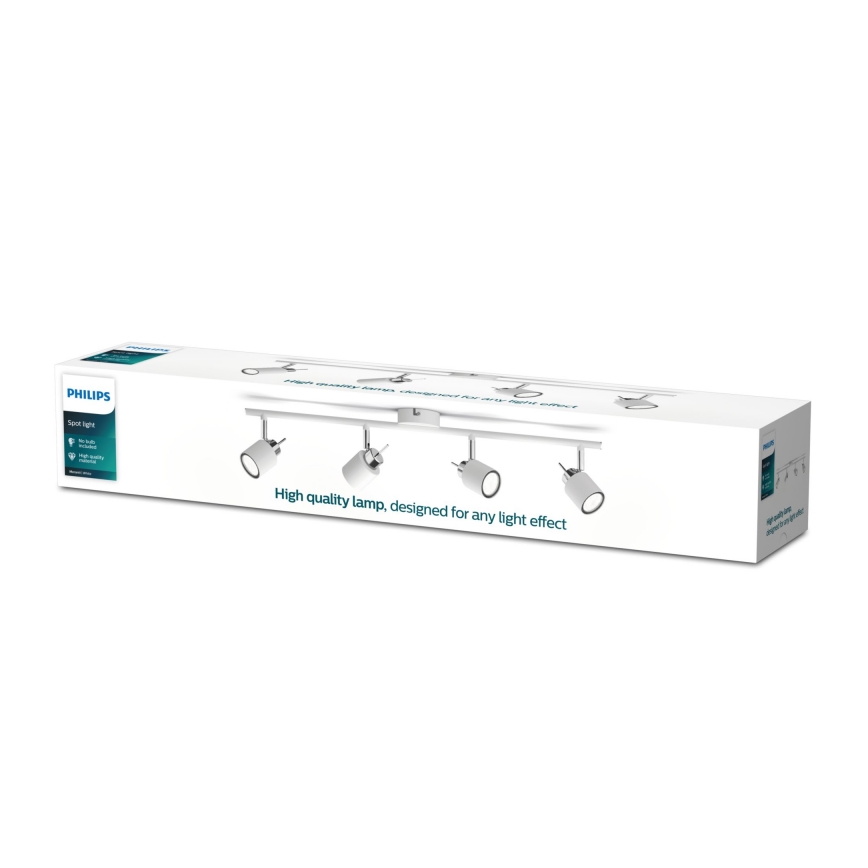 Philips - Spotlight 4xGU10/35W/230V vit