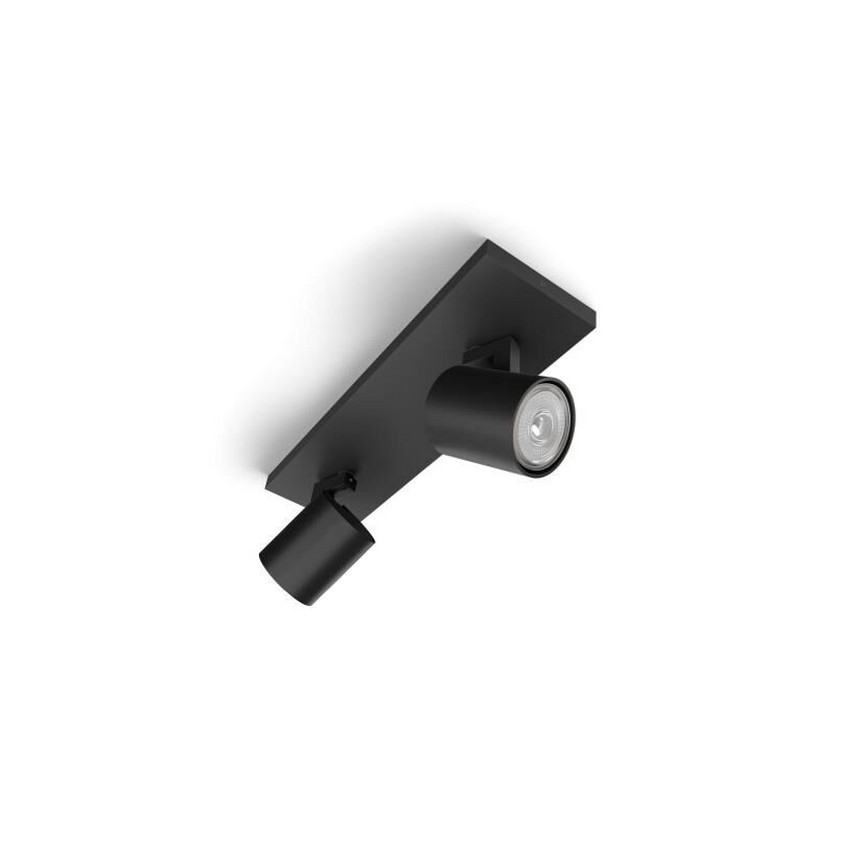 Philips - Spotlight RUNNER 2xGU10/20W/230V svart