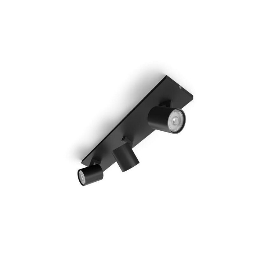 Philips - Spotlight RUNNER 3xGU10/20W/230V svart