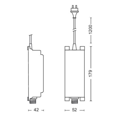 Philips - Strömadapter 48W/12/230V IP67