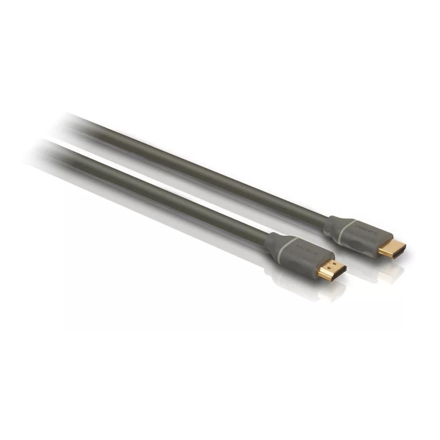 Philips SWV4432S/10 - HDMI kabel with Ethernet, HDMI 1.4 A connector 1,5m grå