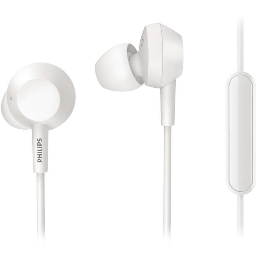 Philips TAE4105WT/00 - Hörlurar med mikrofon JACK 3,5 mm vit