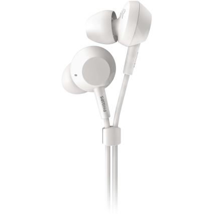 Philips TAE4105WT/00 - Hörlurar med mikrofon JACK 3,5 mm vit