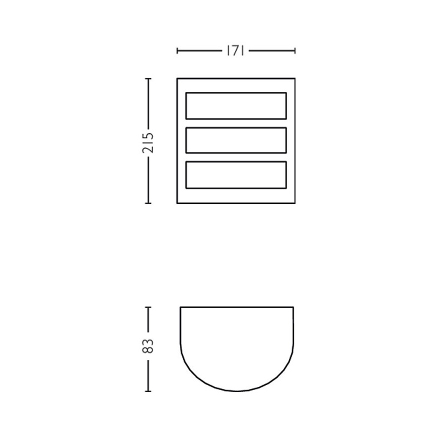 Philips - Utomhus LED vägglampa  LED/6W/230V 2700K IP44