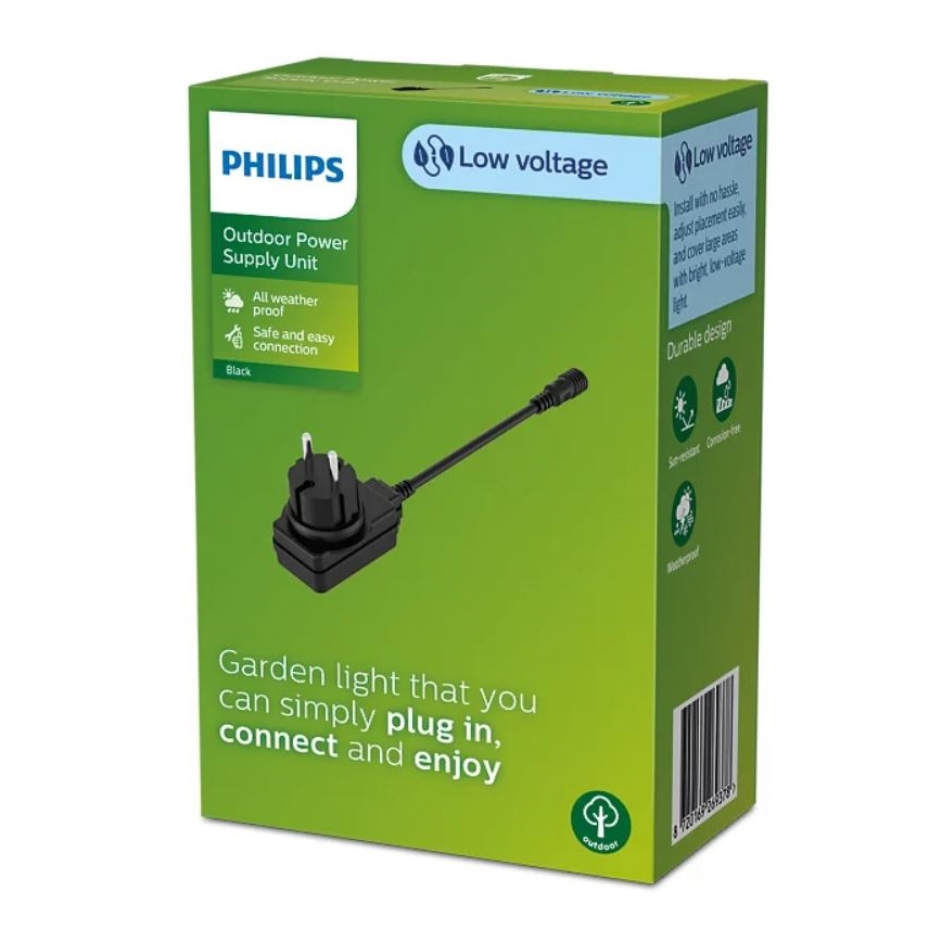 Philips - Utomhus Nätströmsadapter GARDENLINK 12W/24/230V IP44
