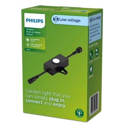 Philips - Utomhus skymningssensor med en timer GARDENLINK 24V IP67