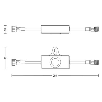 Philips - Utomhus skymningssensor med en timer GARDENLINK 24V IP67