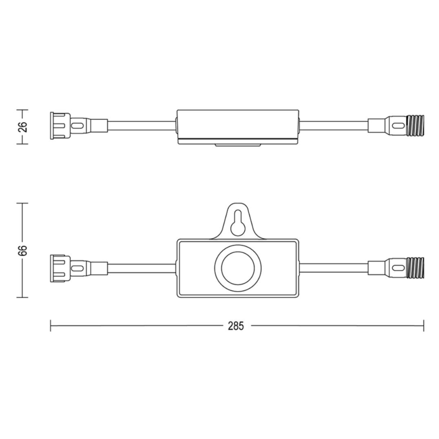Philips - Utomhus skymningssensor med en timer GARDENLINK 24V IP67