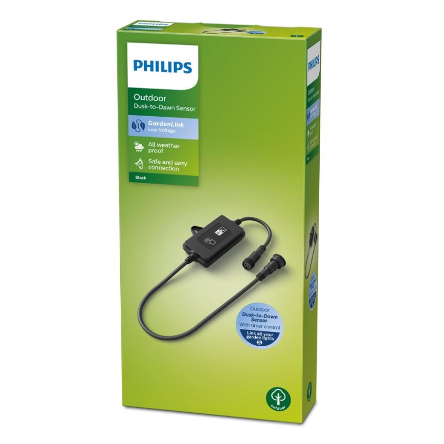 Philips - Utomhus skymningssensor med en timer IP44