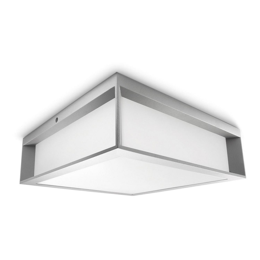Philips - Utomhus taklampa  2xE27/14W/230V IP44 grå