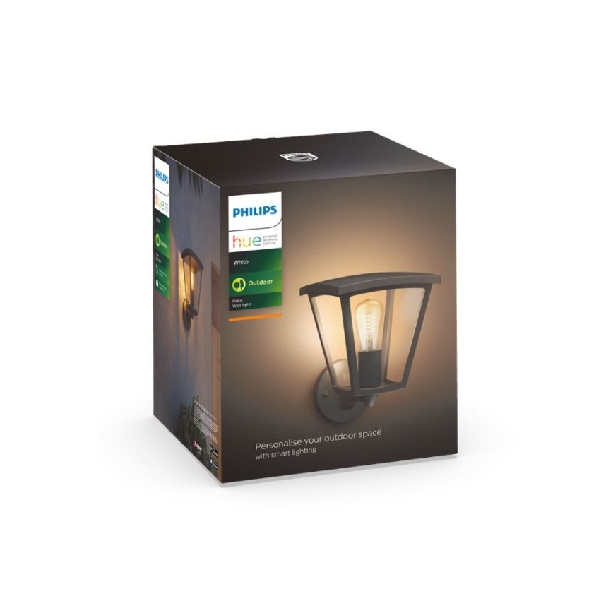 Philips - Dimbar utomhus vägglampa Hue INARA 1xE27/7W/230V Wi-Fi IP44