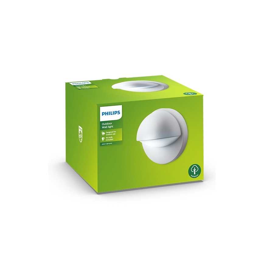 Philips - Utomhus vägglampa  JUNE 1xE27/12W/230V IP44