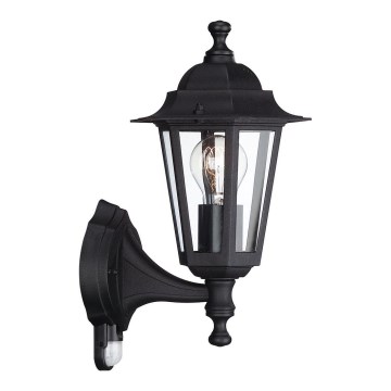 Philips - Utomhus vägglampa  med sensor  1xE27/60W/230V IP44