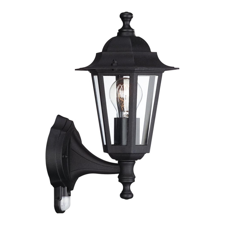 Philips - Utomhus vägglampa  med sensor  1xE27/60W/230V IP44