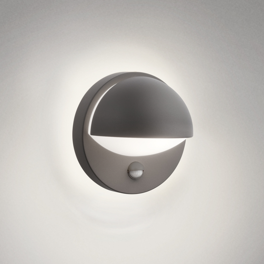 Philips - Utomhus vägglampa  med sensor  JUNE 1xE27/12W/230V IP44