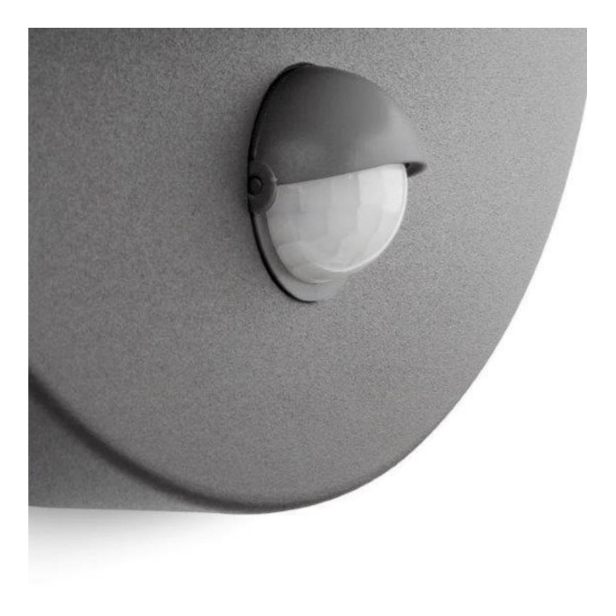 Philips - Utomhus vägglampa  med sensor  JUNE 1xE27/12W/230V IP44