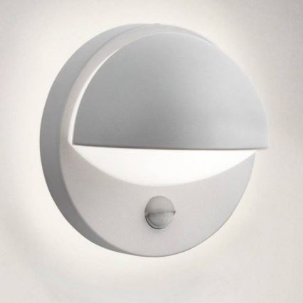 Philips - Utomhus vägglampa  med sensor  1xE27/12W/230V IP44