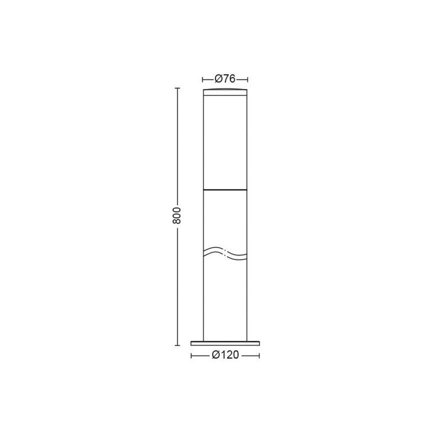 Philips - Utomhusbelysning  1xE27/20W/230V 80 cm IP44