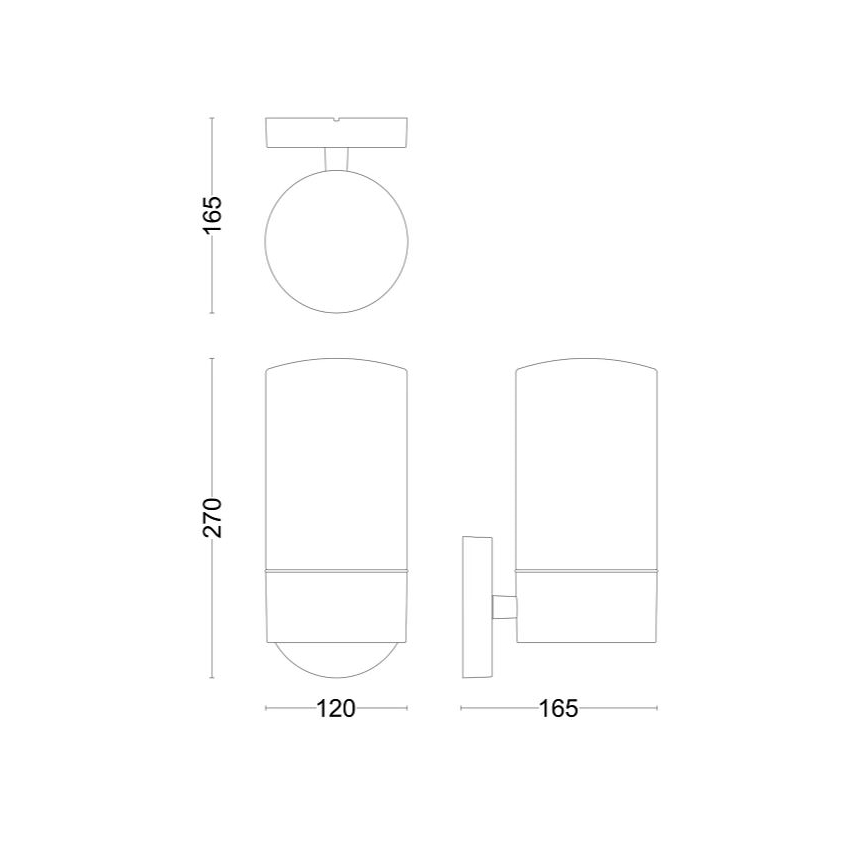 Philips - Vägglampa för utomhusbruk FLAREON 1xE27/25W/230V IP44