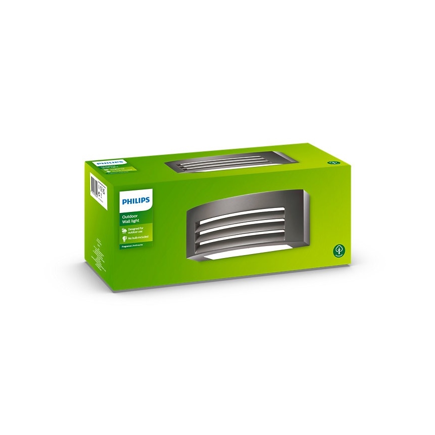 Philips - Vägglampa för utomhusbruk FRAGRANCE 1xE27/42W/230V IP44