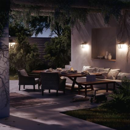 Philips - Vägglampa för utomhusbruk KINNO 1xE27/25W/230V IP44
