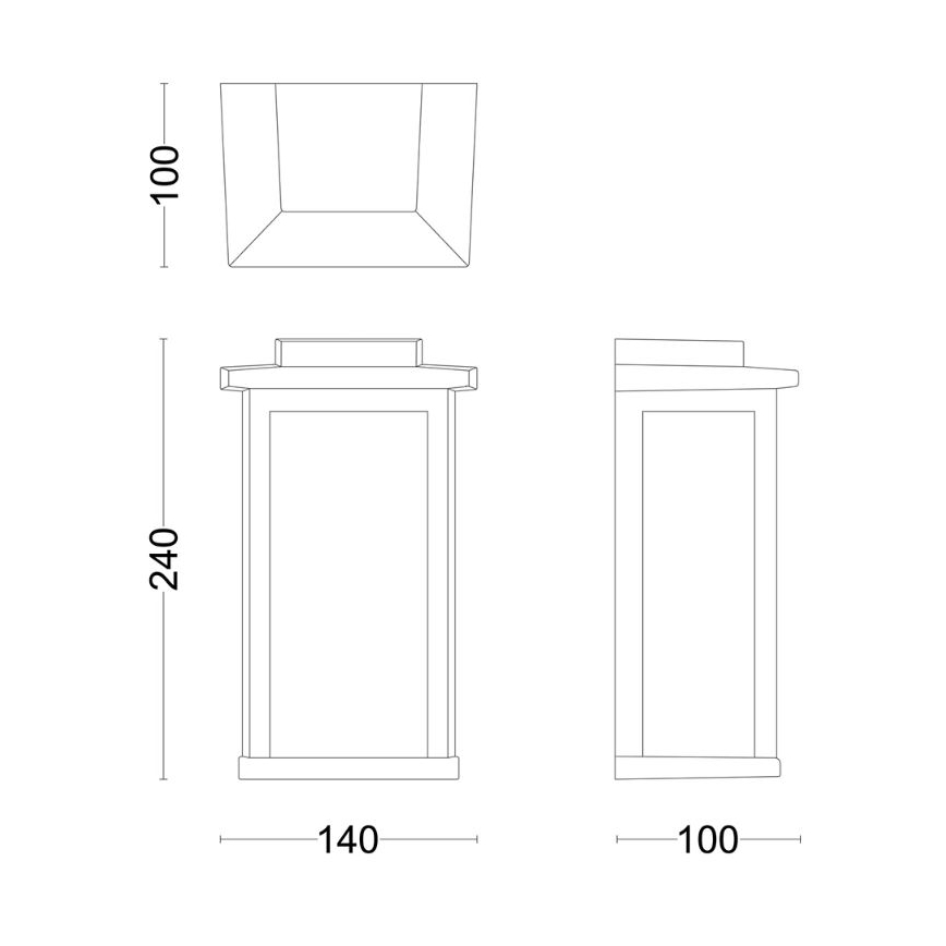 Philips - Vägglampa för utomhusbruk MIRTH 1xE27/25W/230V IP44