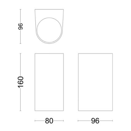 Philips - Vägglampa för utomhusbruk NIGHTINGALE 2xGU10/35W/230V IP44