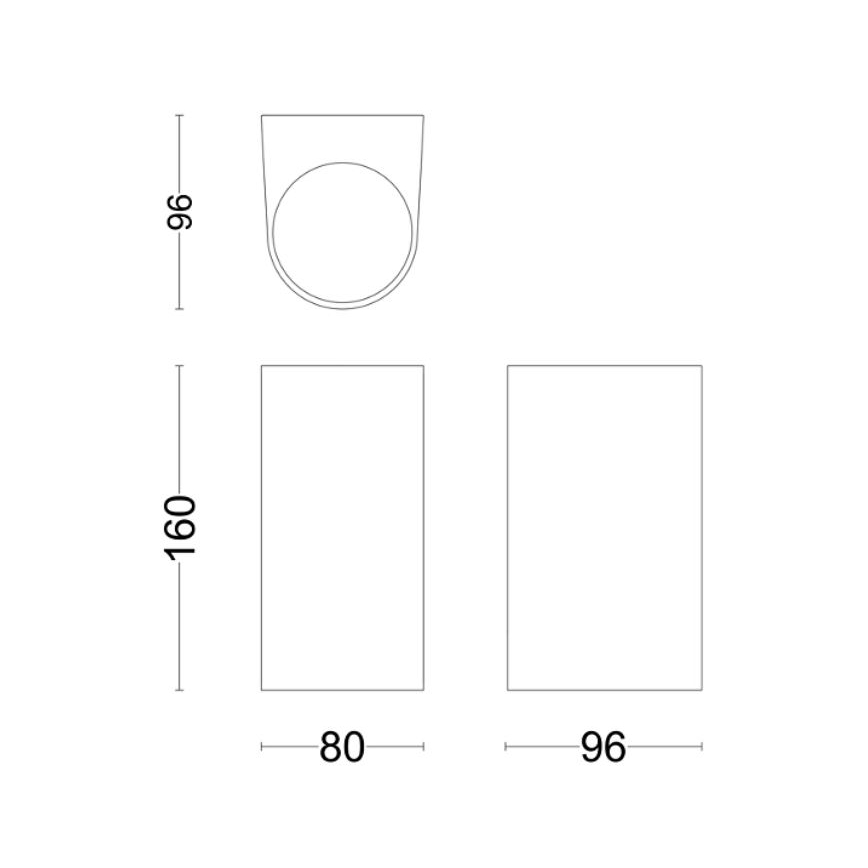 Philips - Vägglampa för utomhusbruk NIGHTINGALE 2xGU10/35W/230V IP44