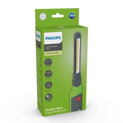 Philips X30SLIMX1 - LED Ljusreglerad rechargeable flashlight XPERION LED/5W/3,7V 500 lm 2500mAh