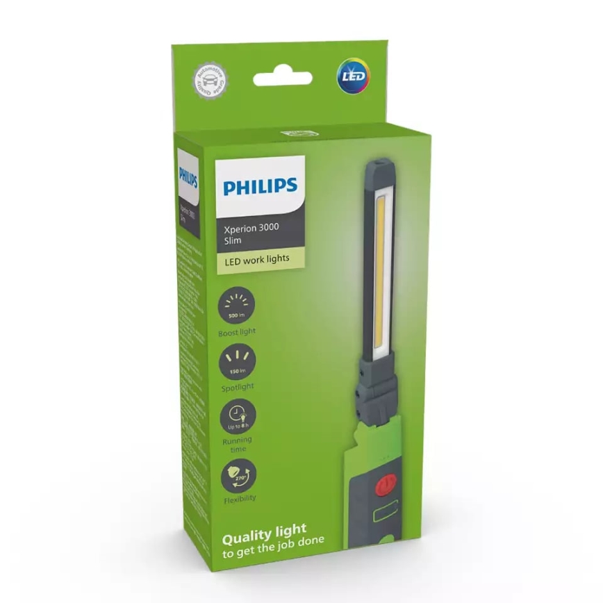 Philips X30SLIMX1 - LED Ljusreglerad rechargeable flashlight XPERION LED/5W/3,7V 500 lm 2500mAh