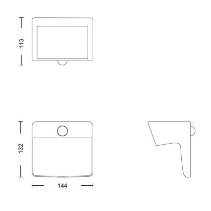 Philips - LED solcellsvägglampa med rörelse- och skymningssensor YARIXA LED/2,2W/3,7V 600 mAh IP44