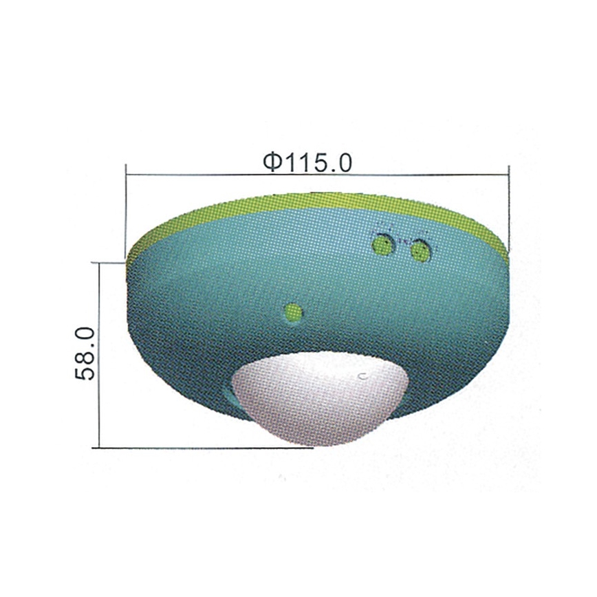 PIR-rörelsesensor B 360° 1200W/230V vit
