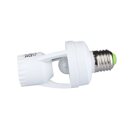 PIR-sensor för E27-lampa vit