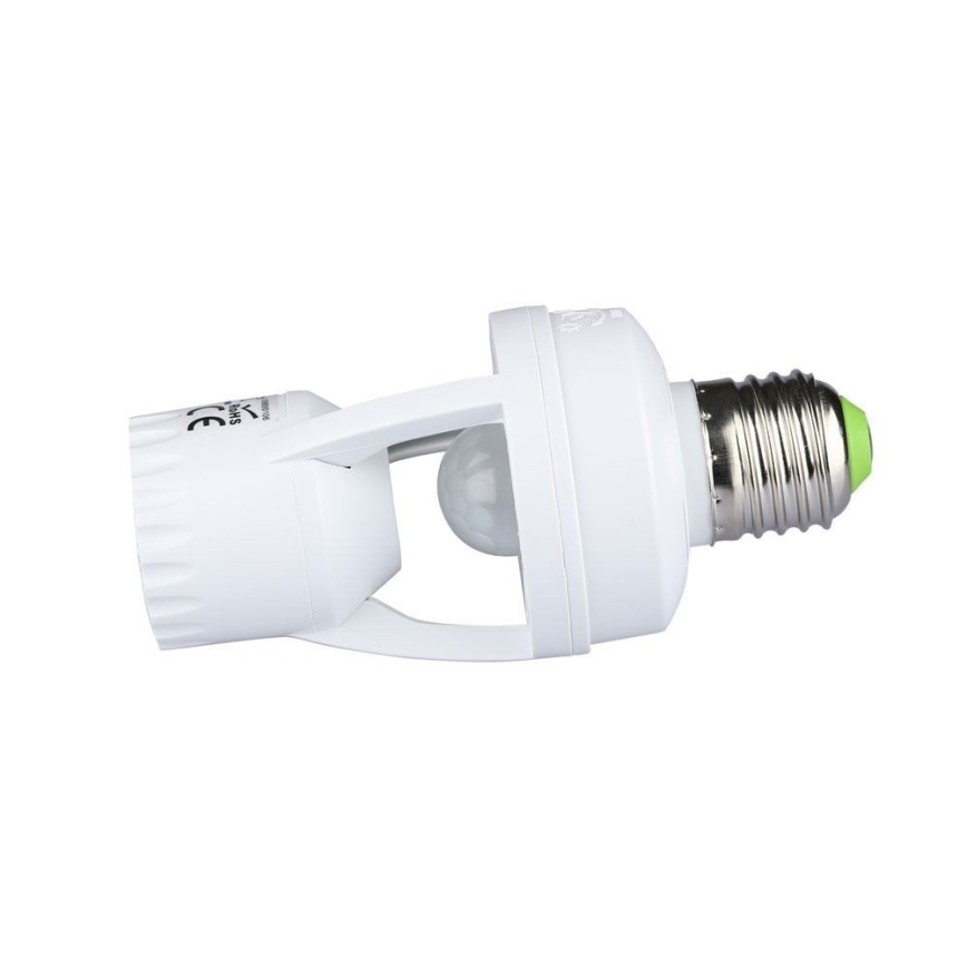 PIR-sensor för glödlampa E27 vit