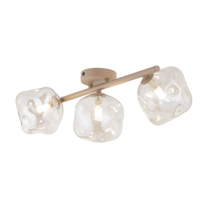Plafondlampa LAVA 3xG9/8W/230V beige/rökbeige