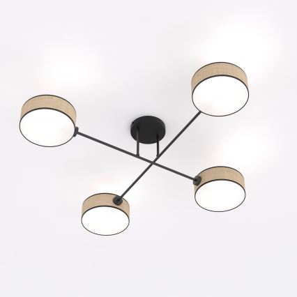 Plafondlampa MAGA 4xE14/10W/230V beige