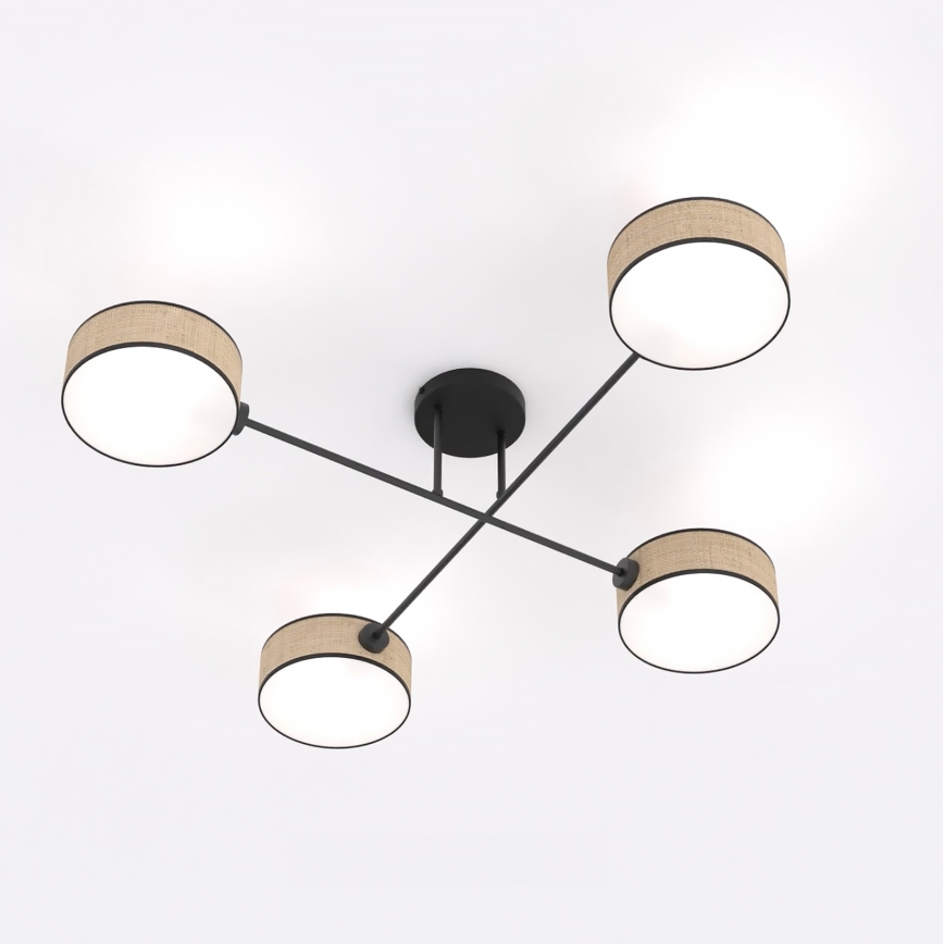 Plafondlampa MAGA 4xE14/10W/230V beige