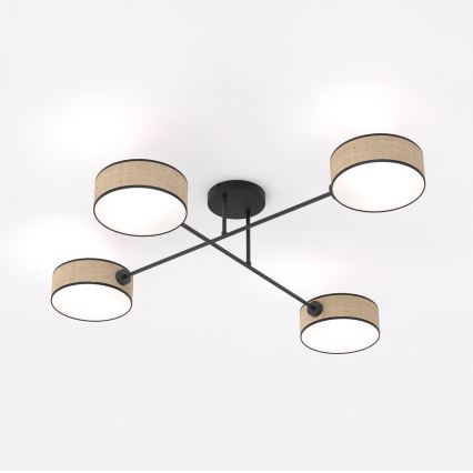 Plafondlampa MAGA 4xE14/10W/230V beige