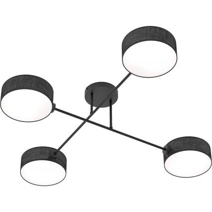 Plafondlampa MAGA 4xE14/10W/230V svart